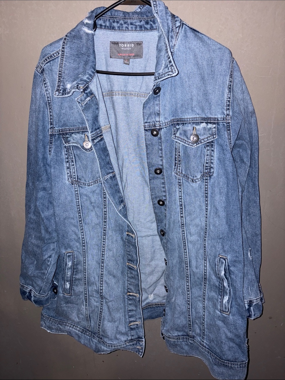 Torrid Denim Jacket in Light Blue Wash